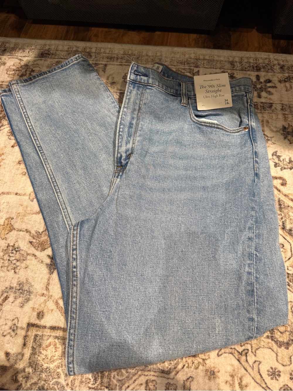 Light Blue '90s Slim Straight Jeans - Unbranded